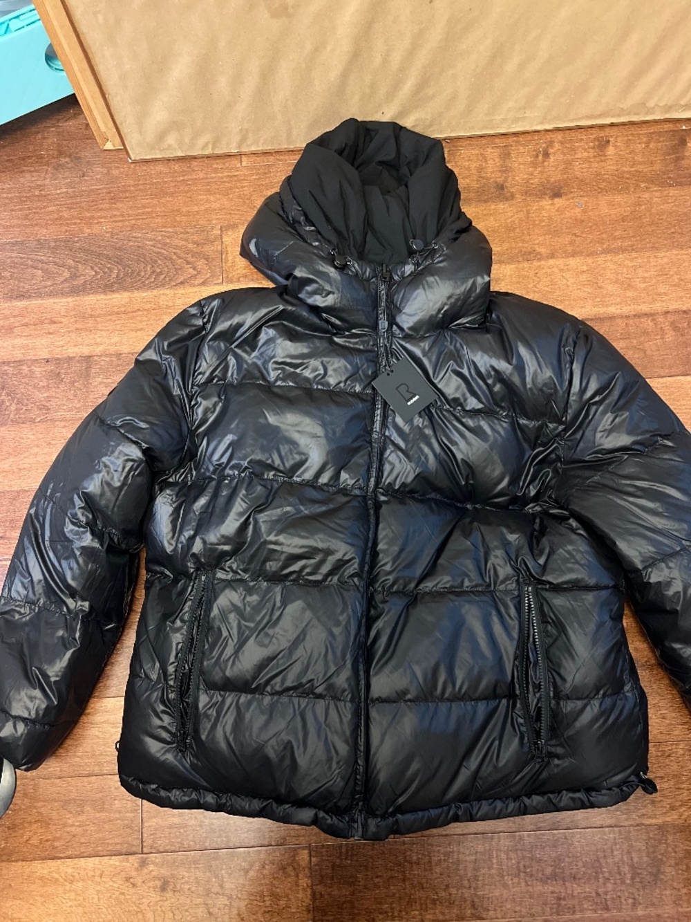 RUDSAK Black Puffer Jacket with Hood